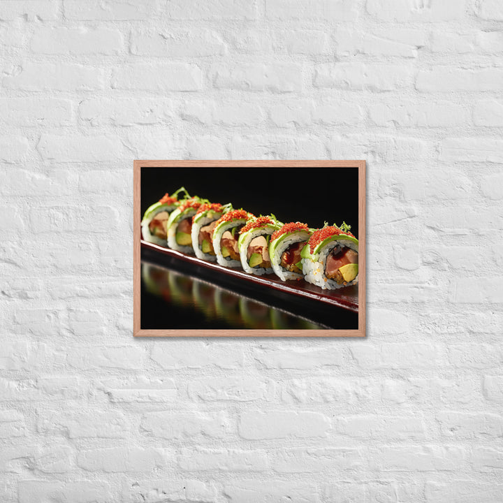 Dragon Roll Framed poster 🤤 from Yumify.AI