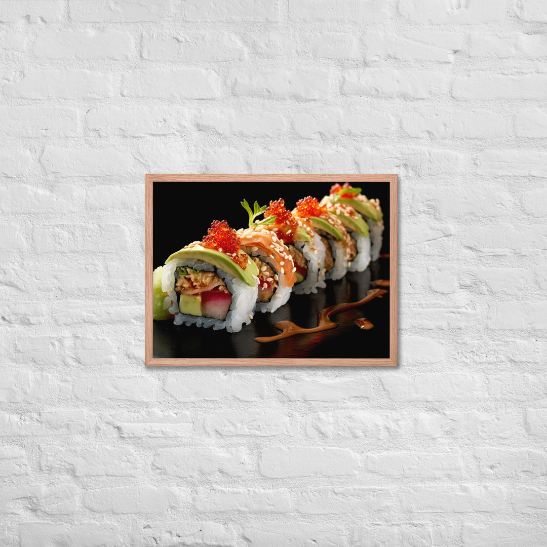 California Roll Framed poster 🤤 from Yumify.AI