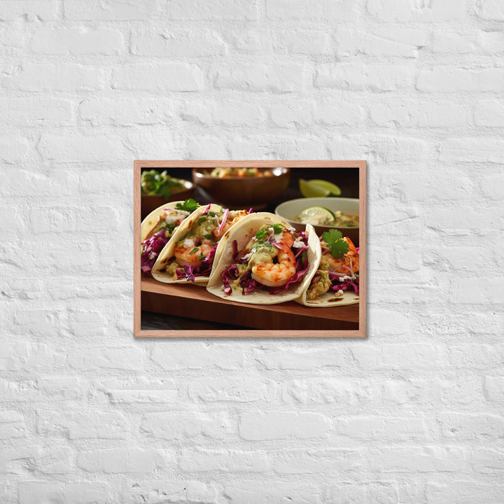 Shrimp Tacos Framed poster 🤤 from Yumify.AI