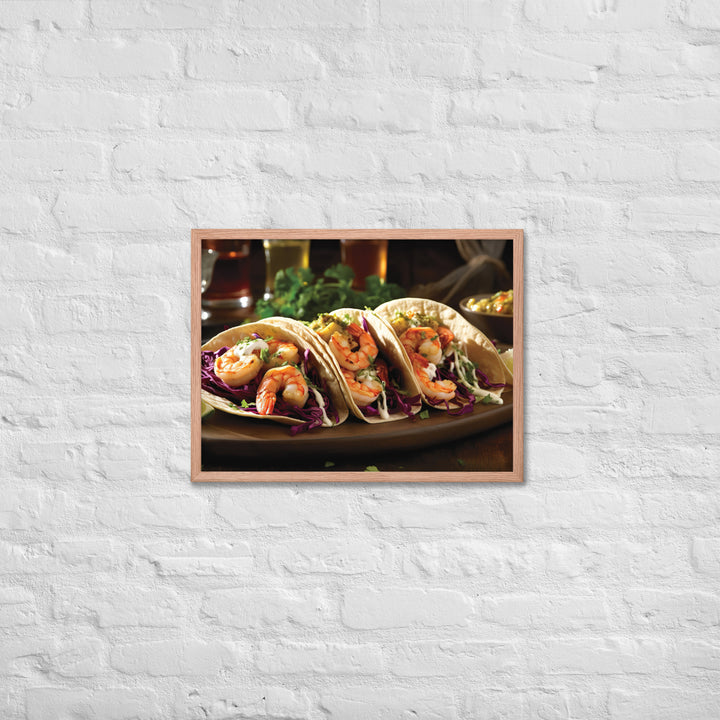 Shrimp Tacos Framed poster 🤤 from Yumify.AI