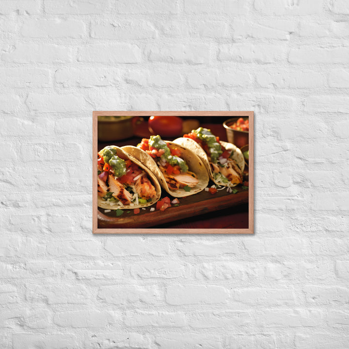 Chicken Tacos Framed poster 🤤 from Yumify.AI