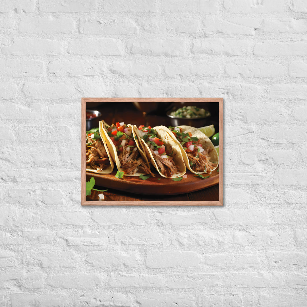 Carnitas Tacos Framed poster 🤤 from Yumify.AI