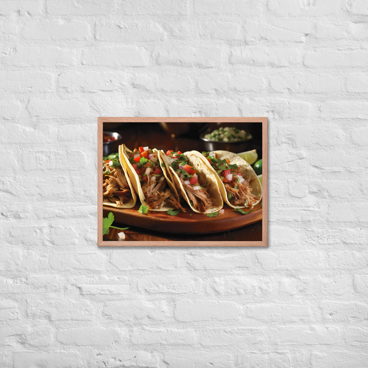 Carnitas Tacos Framed poster 🤤 from Yumify.AI