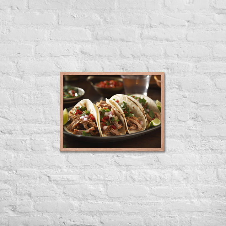 Carnitas Tacos Framed poster 🤤 from Yumify.AI