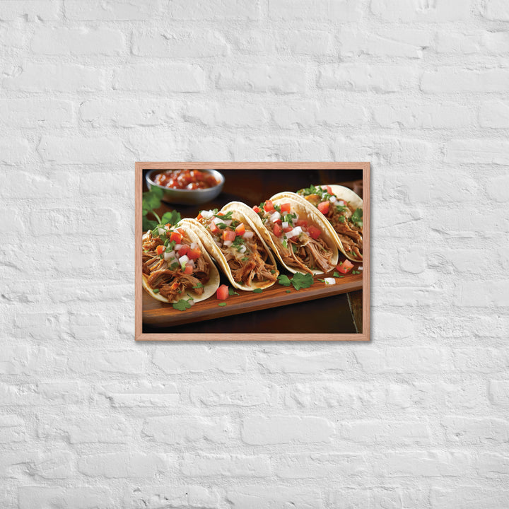 Carnitas Tacos Framed poster 🤤 from Yumify.AI