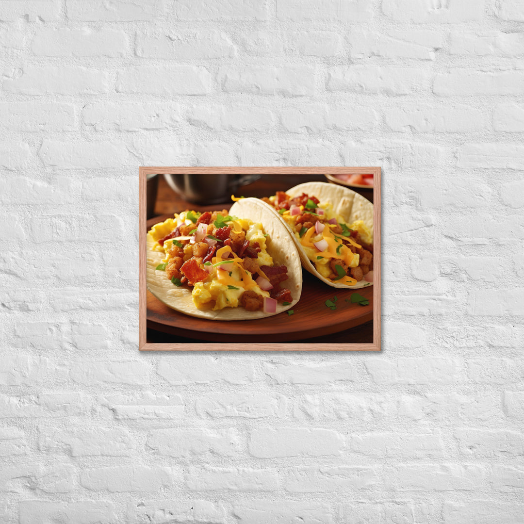 Breakfast Tacos Framed poster 🤤 from Yumify.AI