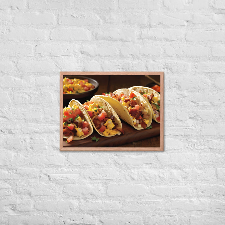 Breakfast Tacos Framed poster 🤤 from Yumify.AI