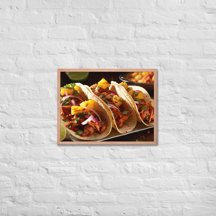 Al Pastor Tacos Framed poster 🤤 from Yumify.AI