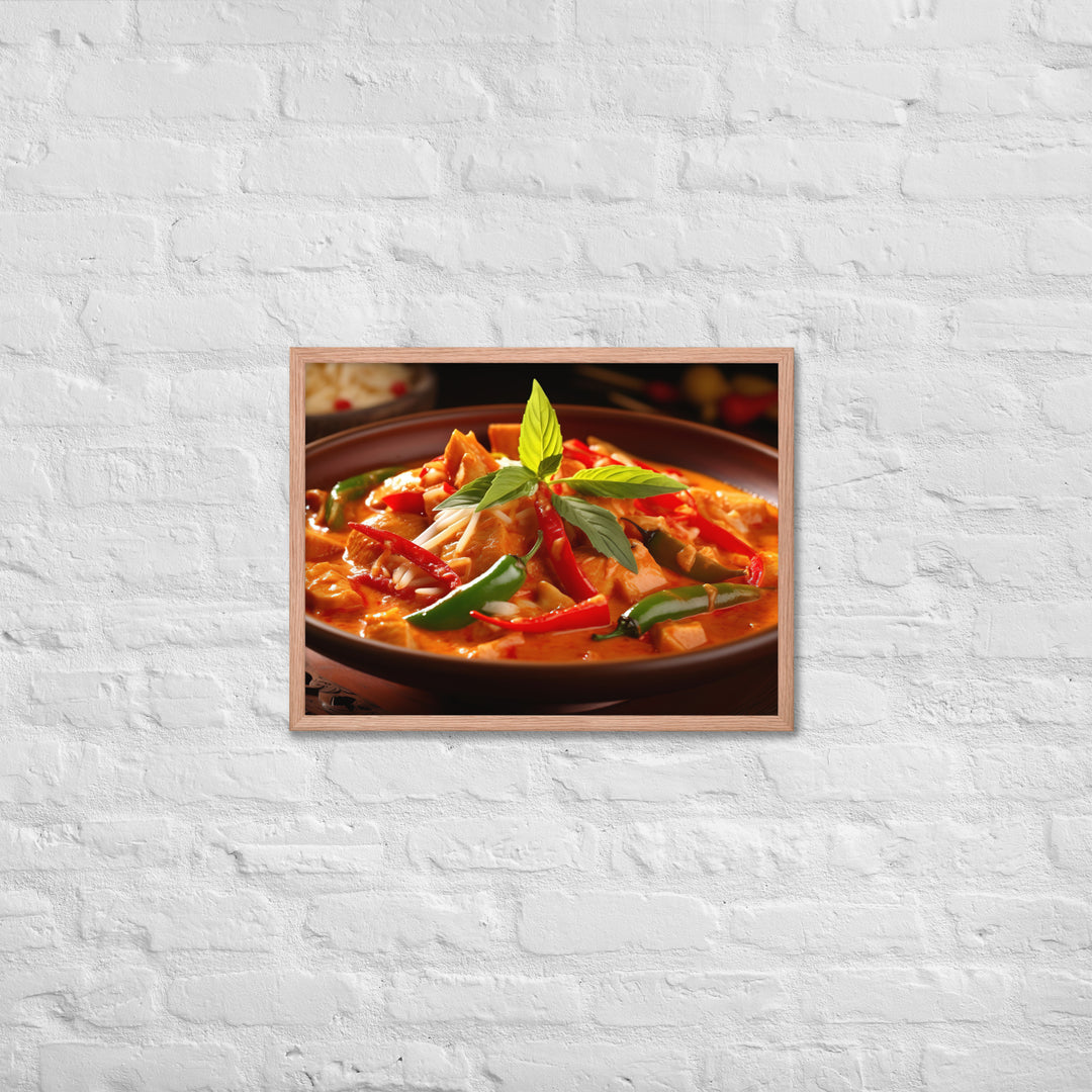 Thai Red Curry Framed poster 🤤 from Yumify.AI