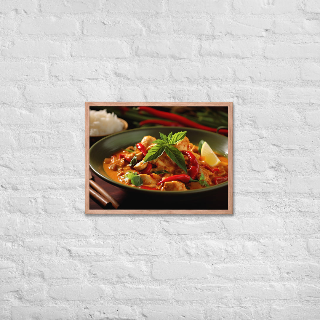 Thai Red Curry Framed poster 🤤 from Yumify.AI