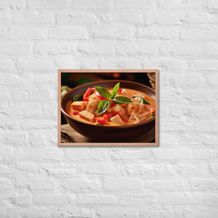 Thai Red Curry Framed poster 🤤 from Yumify.AI