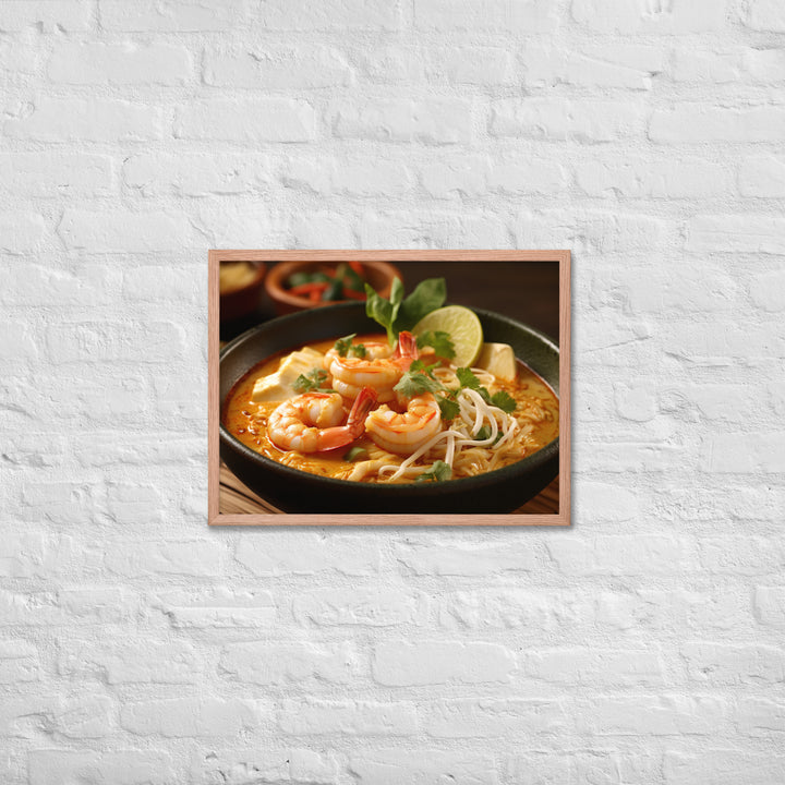 Singaporean Curry Laksa Framed poster 🤤 from Yumify.AI