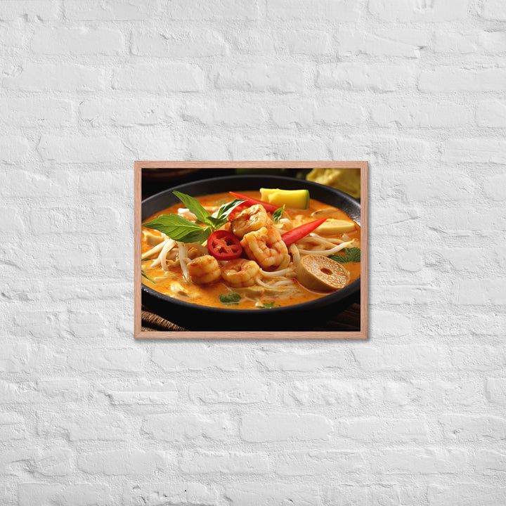 Malaysian Laksa Curry Framed poster 🤤 from Yumify.AI