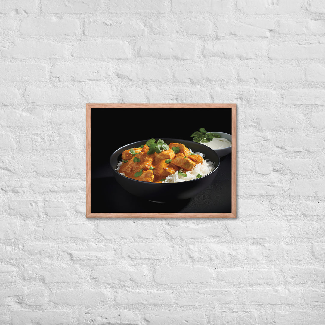 Indian Butter Chicken Curry Framed poster 🤤 from Yumify.AI