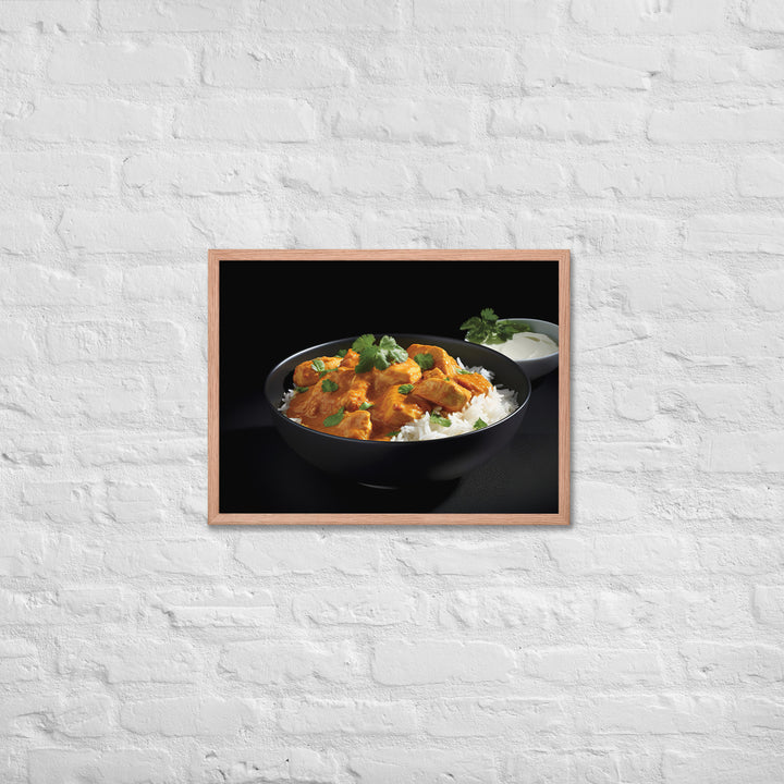 Indian Butter Chicken Curry Framed poster 🤤 from Yumify.AI