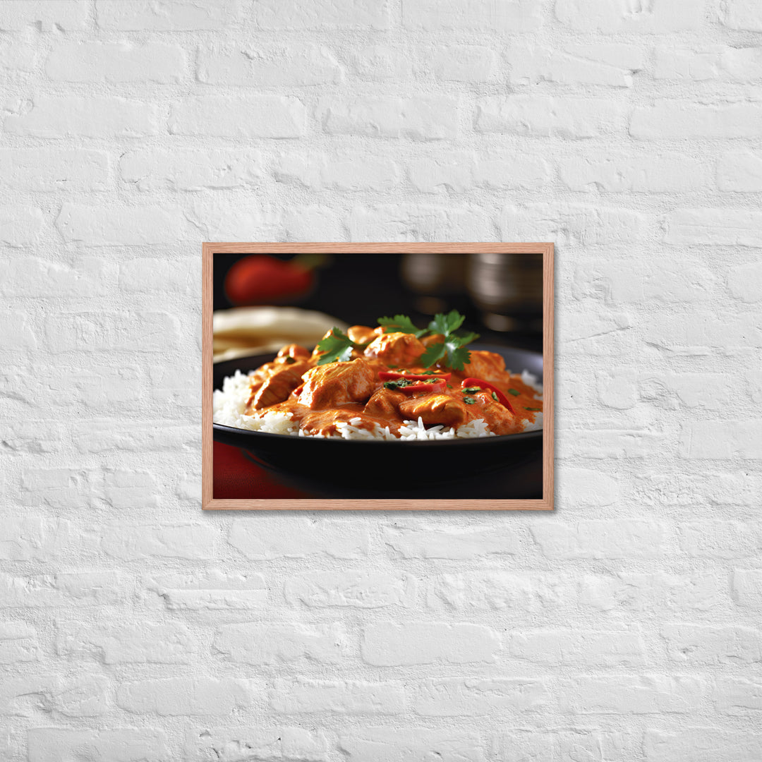 Indian Butter Chicken Curry Framed poster 🤤 from Yumify.AI