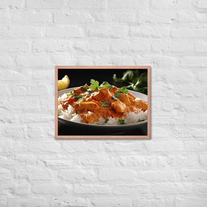 Indian Butter Chicken Curry Framed poster 🤤 from Yumify.AI