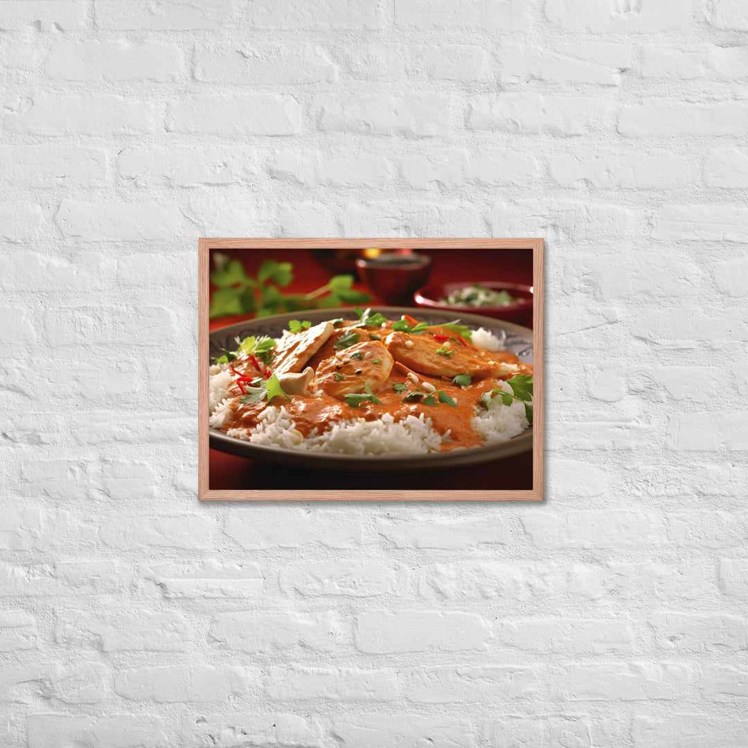 Indian Butter Chicken Curry Framed poster 🤤 from Yumify.AI