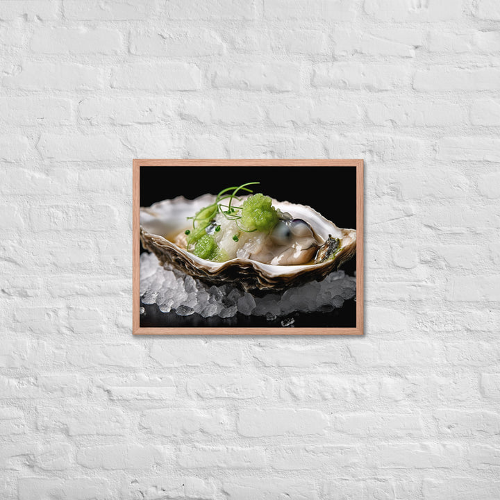 Kumamoto Oyster Framed poster 🤤 from Yumify.AI