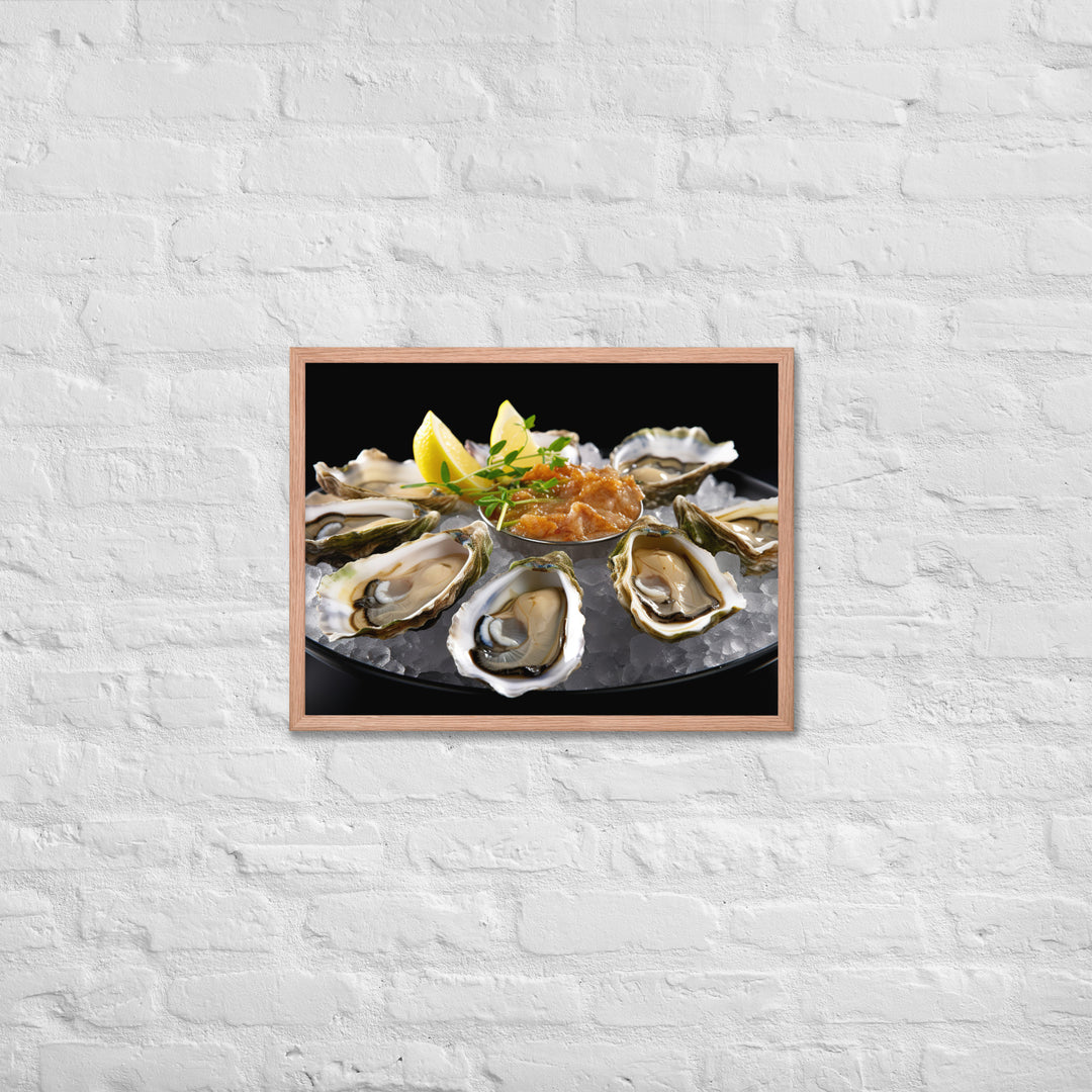 Coffin Bay Oyster Framed poster 🤤 from Yumify.AI