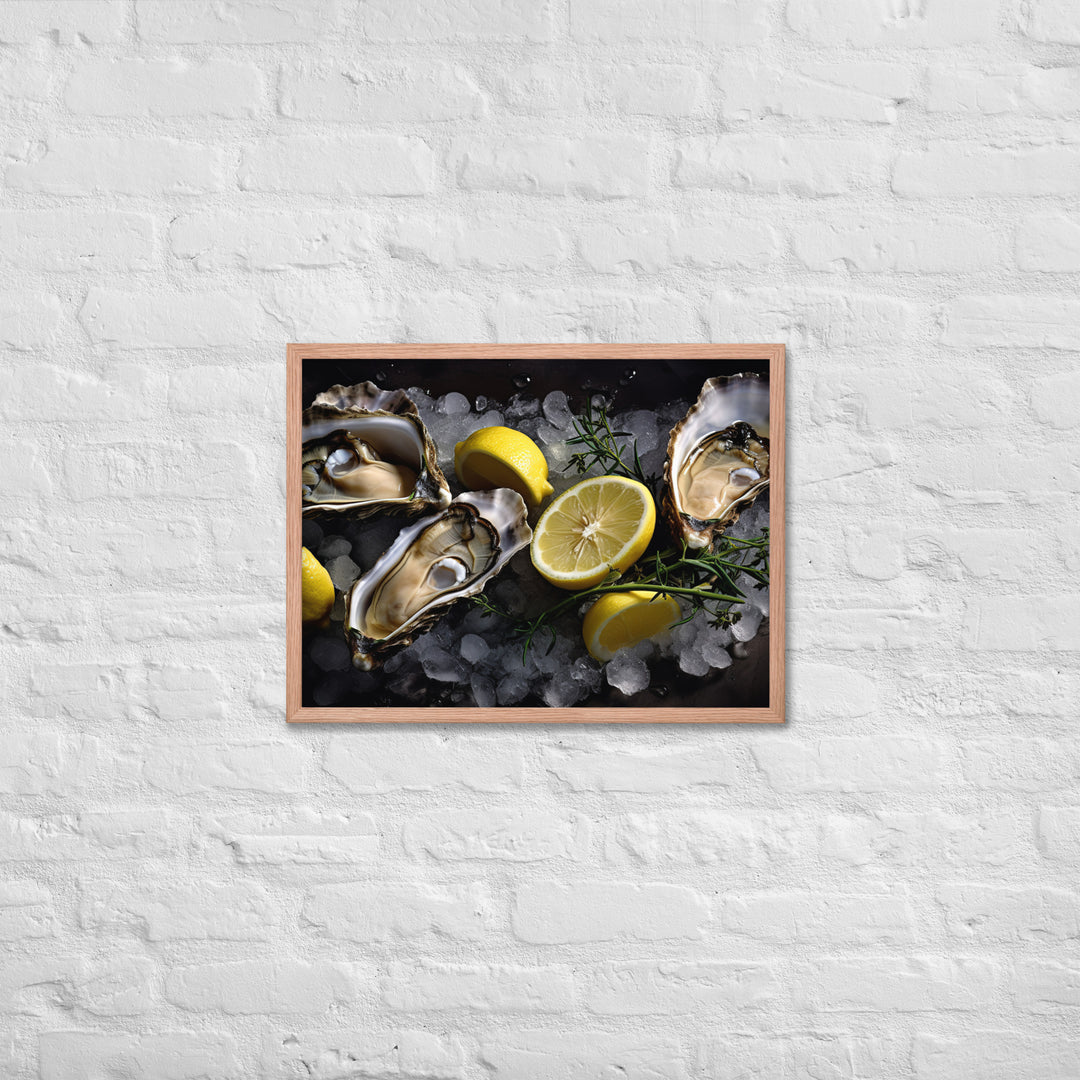 Coffin Bay Oyster Framed poster 🤤 from Yumify.AI