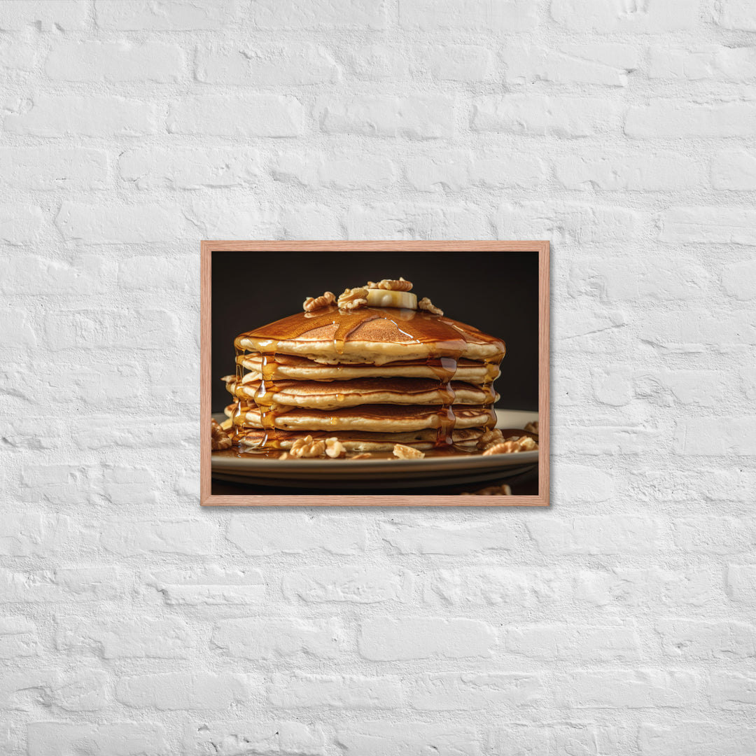 Oatmeal Pancakes Framed poster 🤤 from Yumify.AI