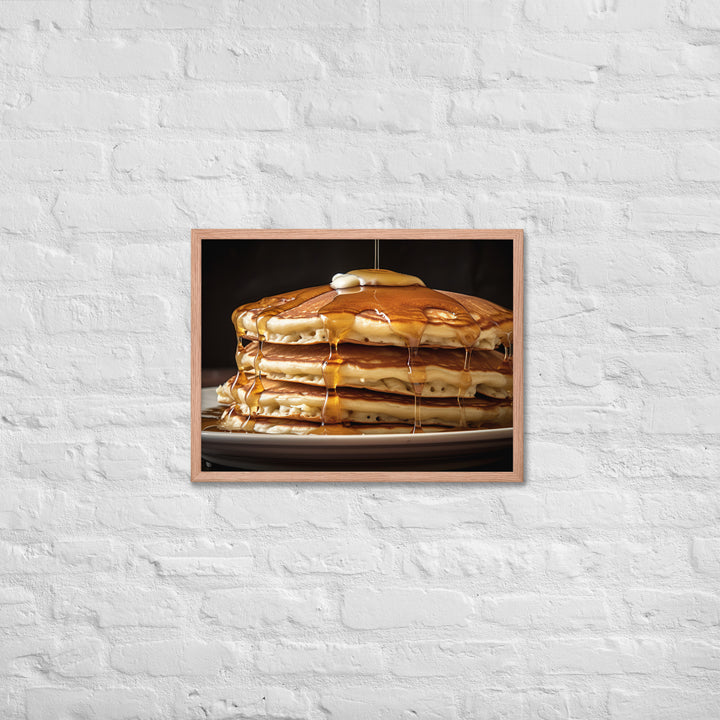 Classic Pancakes Framed poster 🤤 from Yumify.AI