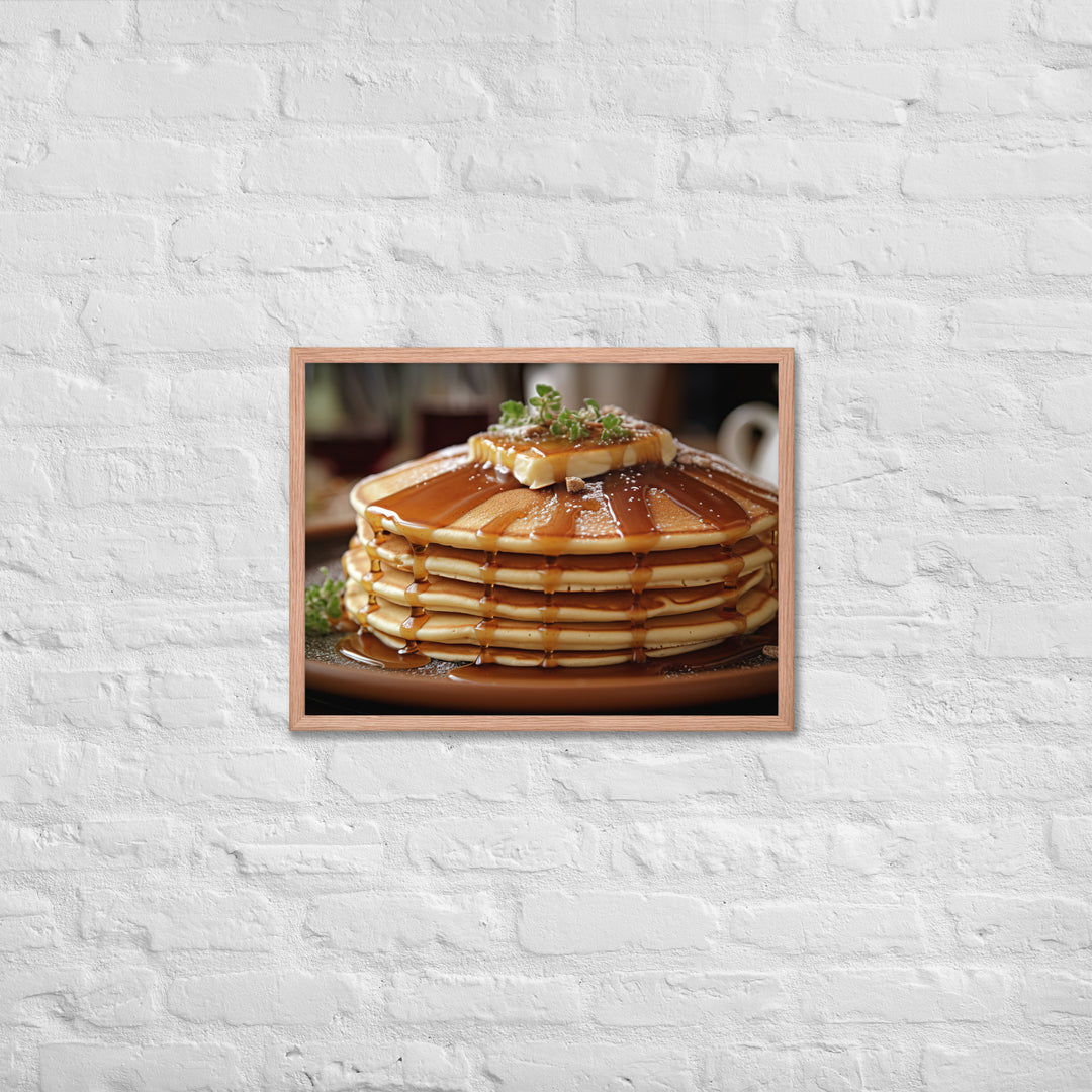 Cinnamon Pancakes Framed poster 🤤 from Yumify.AI