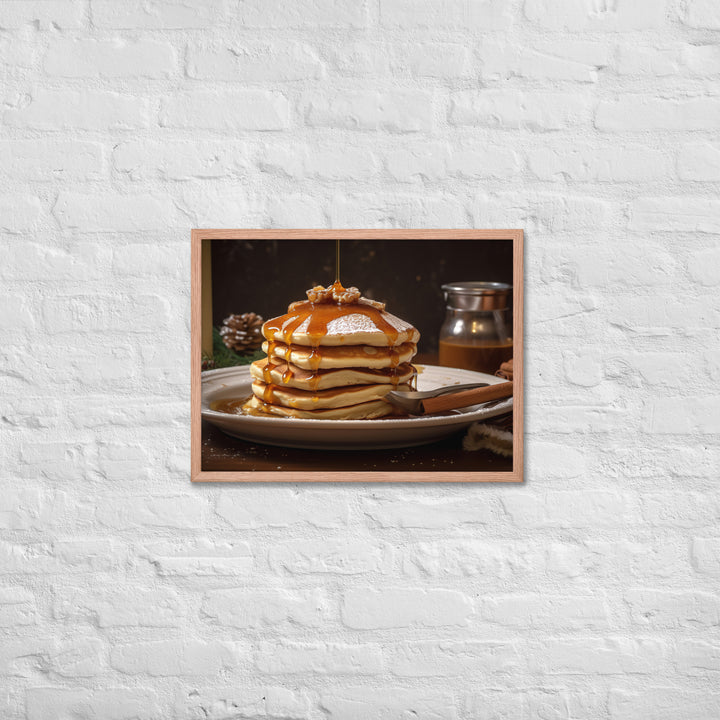 Cinnamon Pancakes Framed poster 🤤 from Yumify.AI