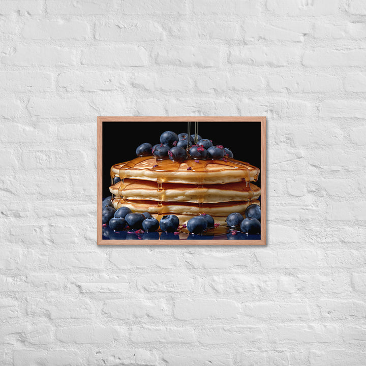 Blueberry Pancakes Framed poster 🤤 from Yumify.AI