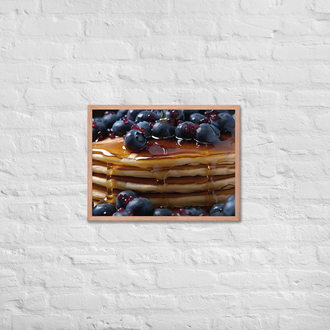 Blueberry Pancakes Framed poster 🤤 from Yumify.AI