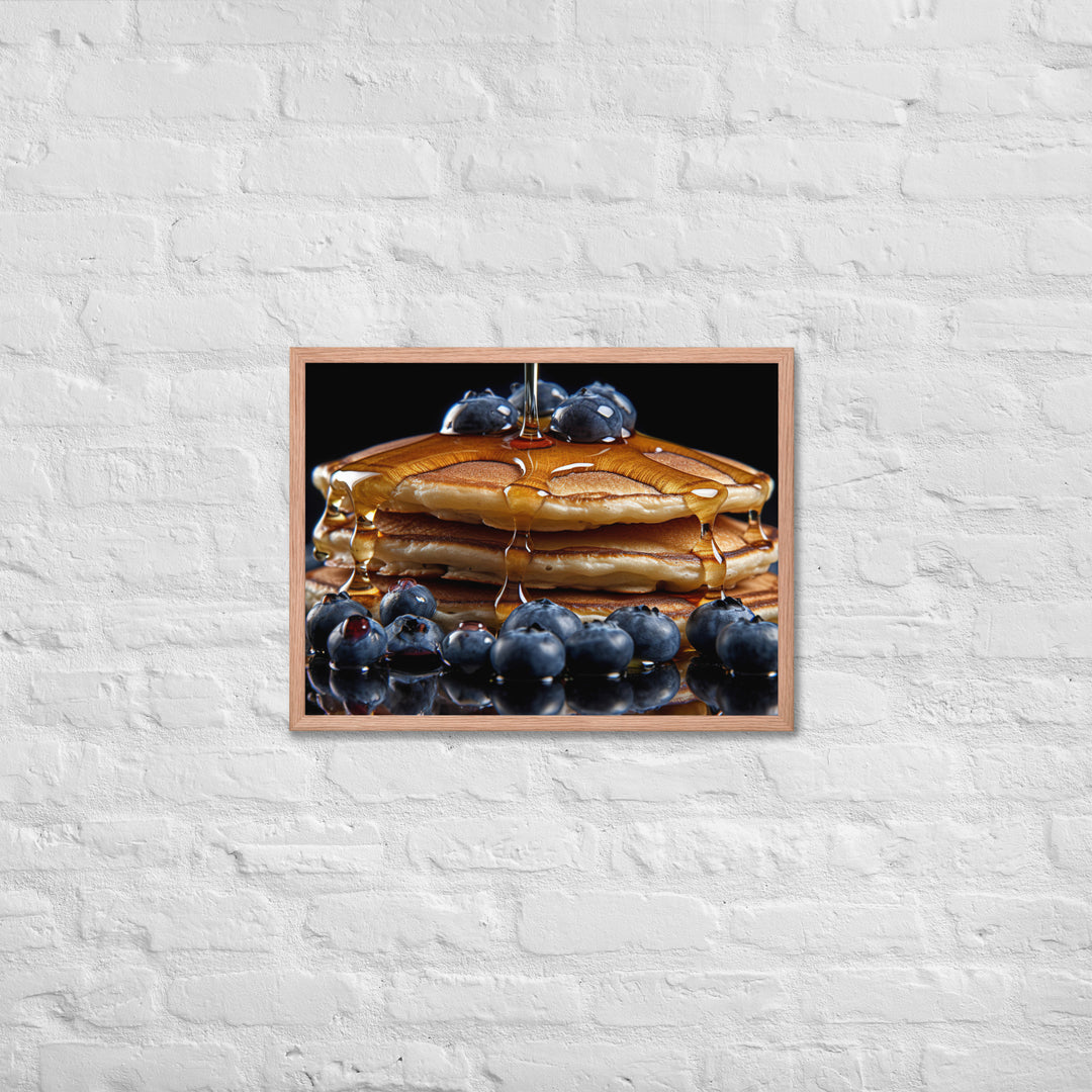 Blueberry Pancakes Framed poster 🤤 from Yumify.AI