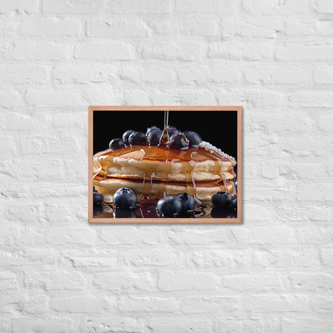 Blueberry Pancakes Framed poster 🤤 from Yumify.AI