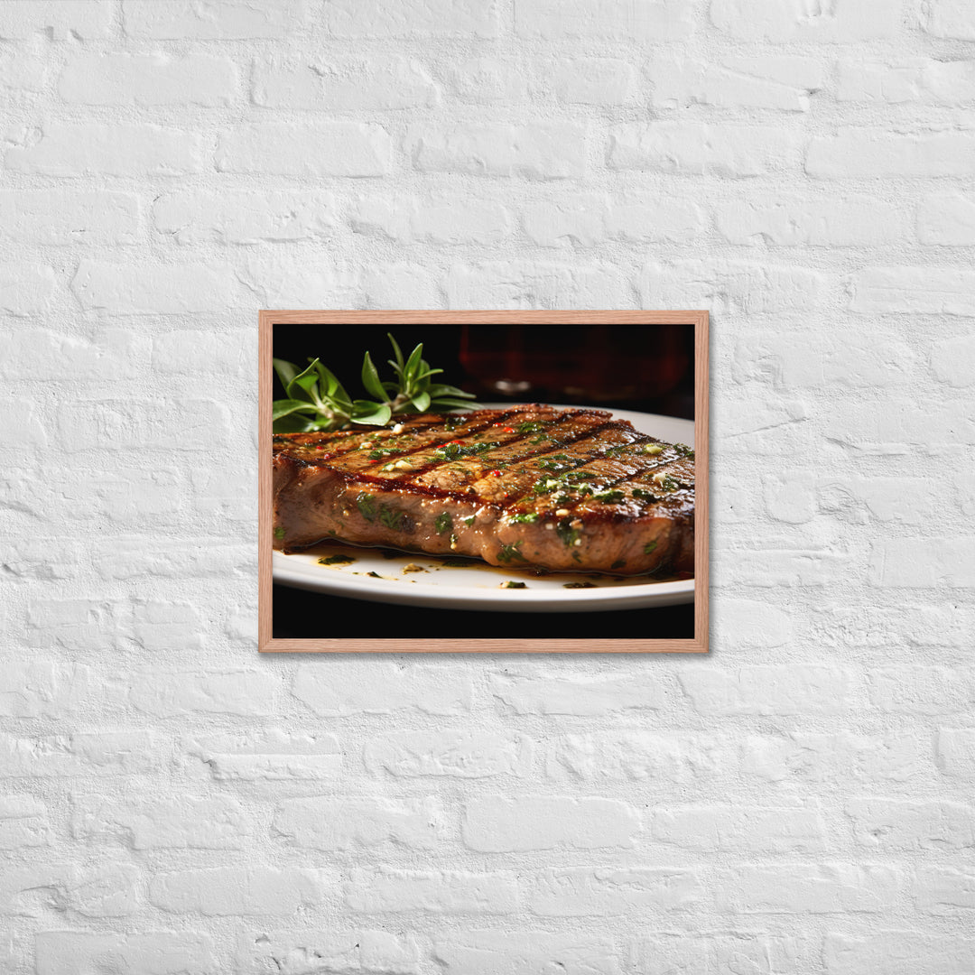 T-Bone Steak Framed poster 🤤 from Yumify.AI