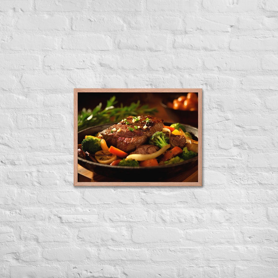 Sirloin Steak Framed poster 🤤 from Yumify.AI