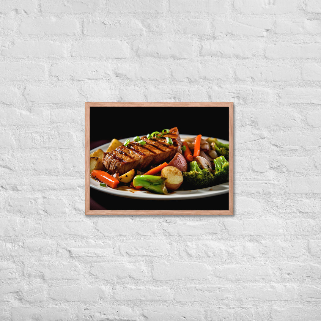 Sirloin Steak Framed poster 🤤 from Yumify.AI