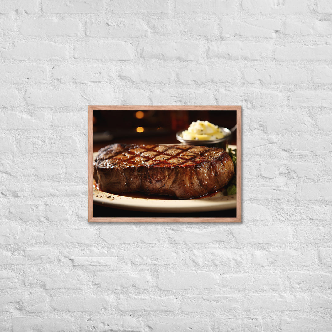 Porter house Steak Framed poster 🤤 from Yumify.AI