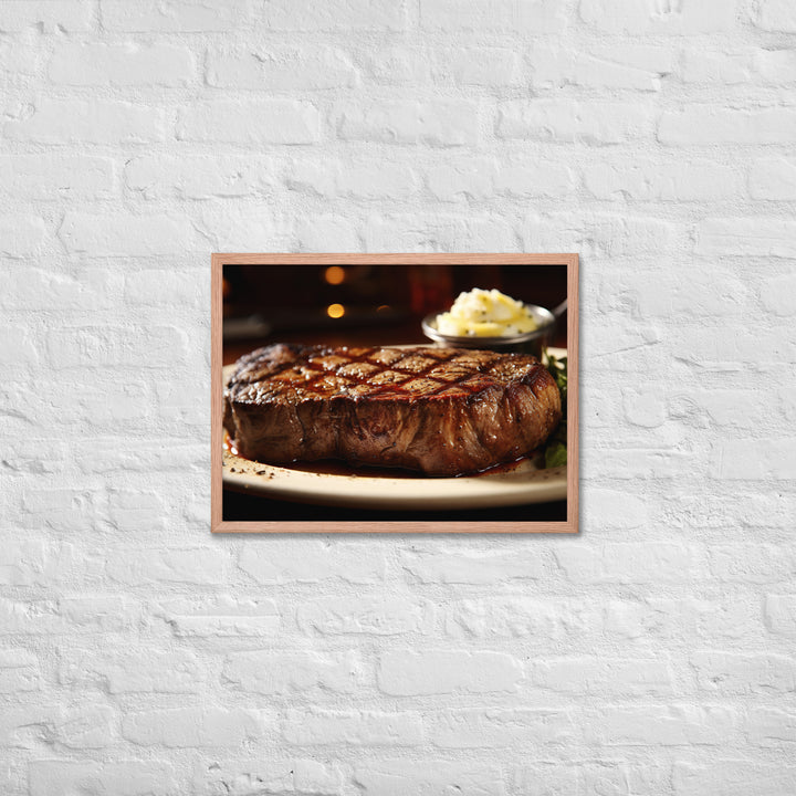 Porter house Steak Framed poster 🤤 from Yumify.AI