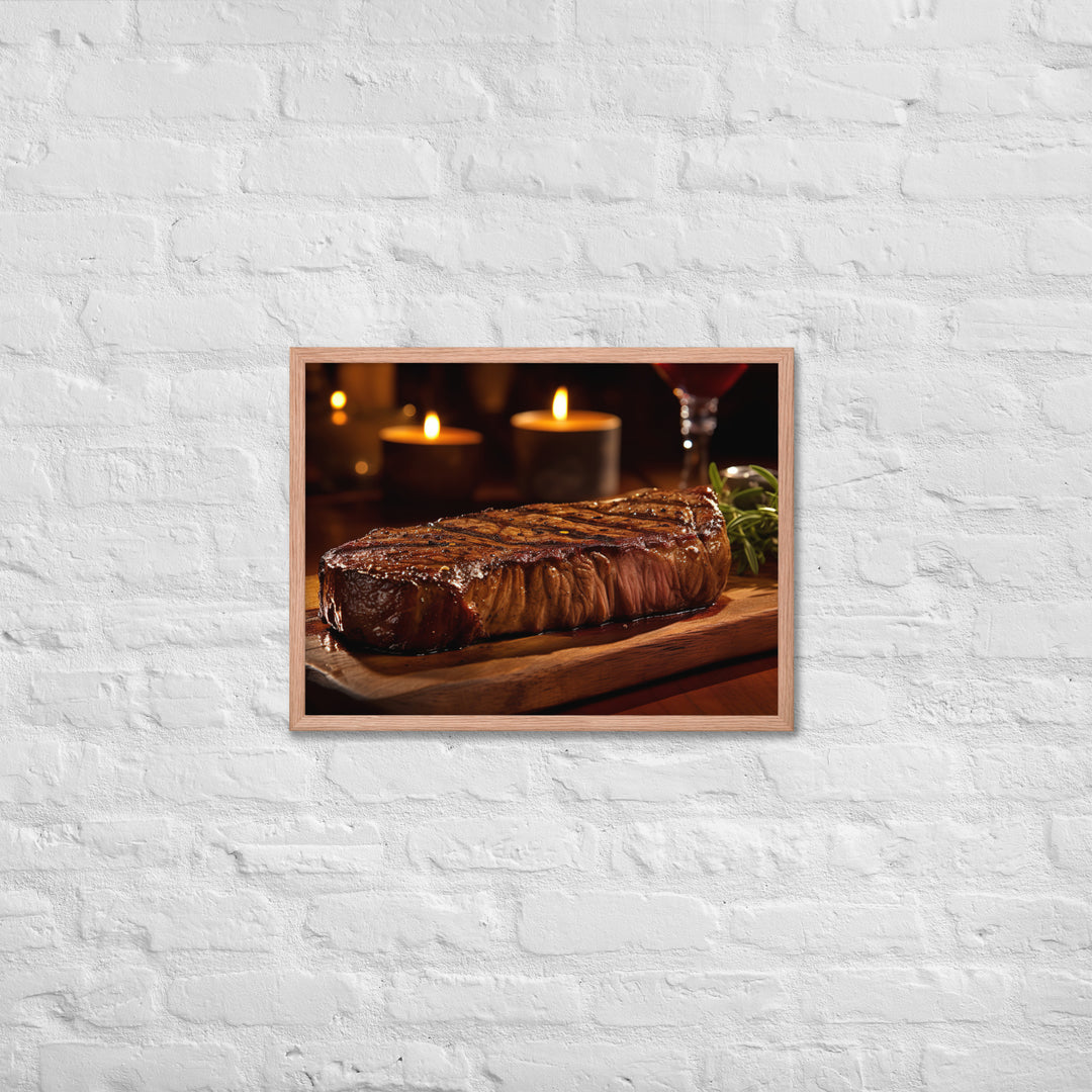 New York Strip Steak Framed poster 🤤 from Yumify.AI