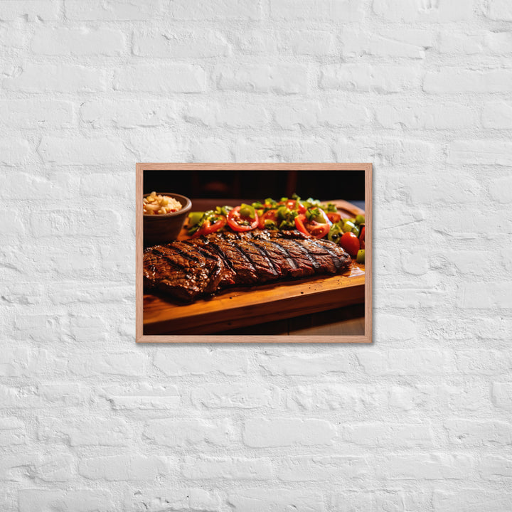 Mexican Carne Asada Framed poster 🤤 from Yumify.AI