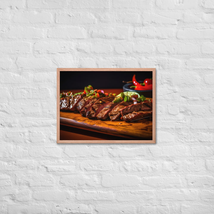 Mexican Carne Asada Framed poster 🤤 from Yumify.AI