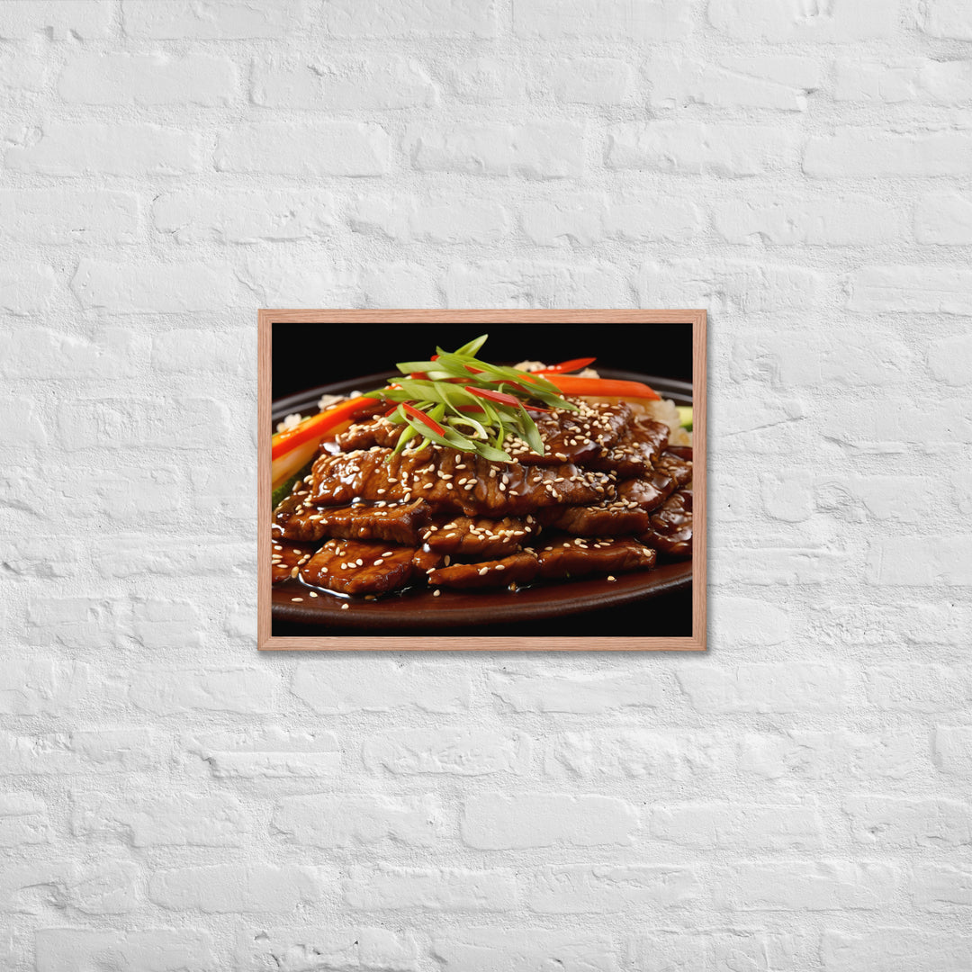 Korean Bulgogi Framed poster 🤤 from Yumify.AI