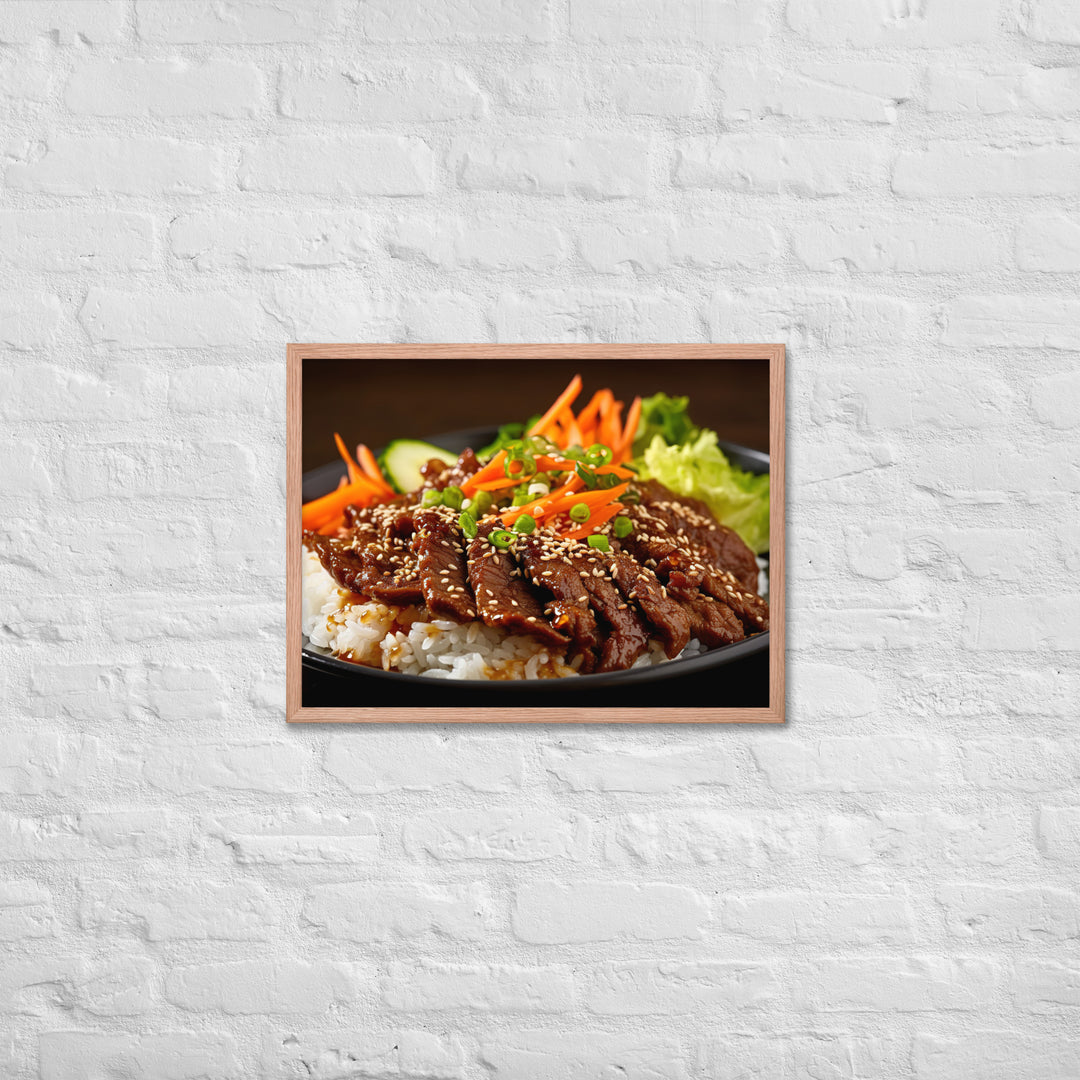 Korean Bulgogi Framed poster 🤤 from Yumify.AI