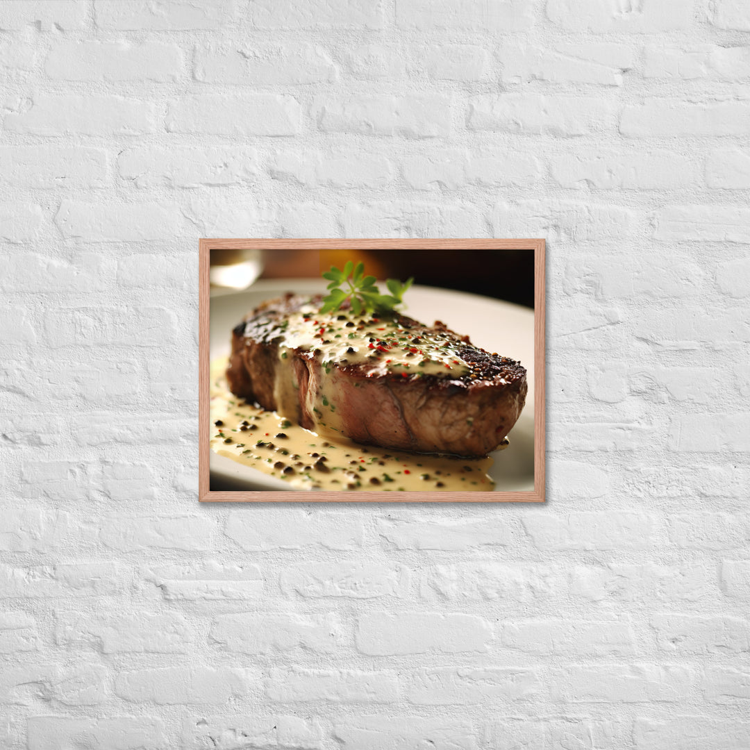 French Steak au Poivre Framed poster 🤤 from Yumify.AI