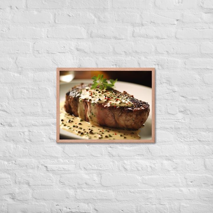 French Steak au Poivre Framed poster 🤤 from Yumify.AI