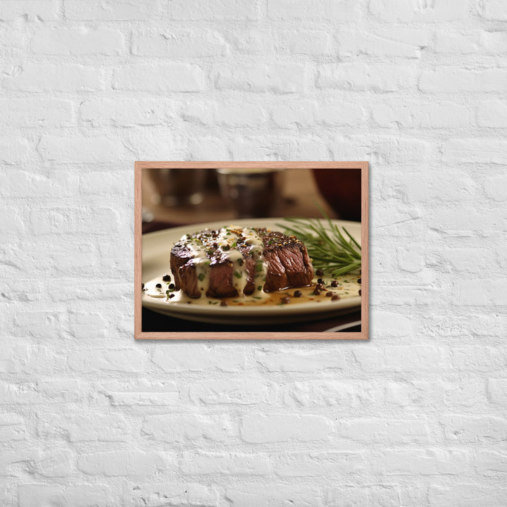 French Steak au Poivre Framed poster 🤤 from Yumify.AI