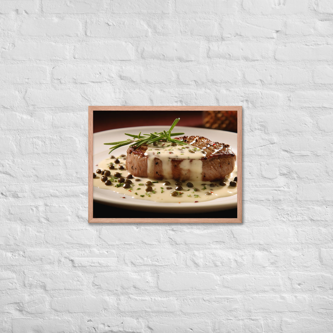 French Steak au Poivre Framed poster 🤤 from Yumify.AI