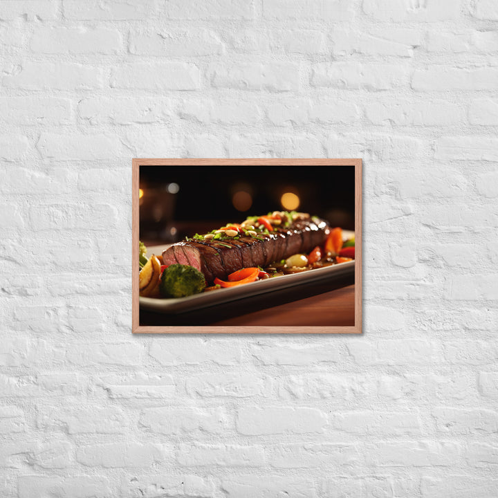 Flat Iron Steak Framed poster 🤤 from Yumify.AI