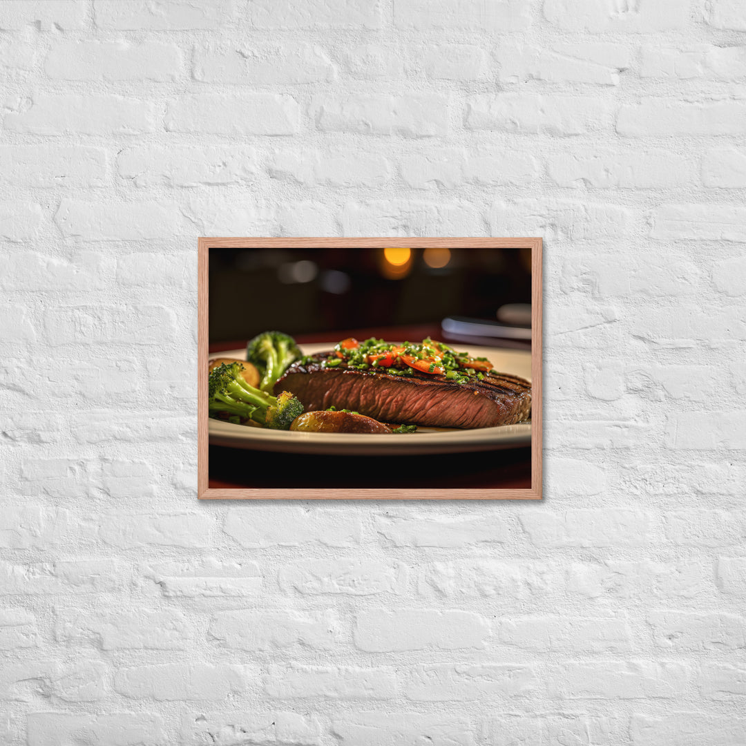 Flat Iron Steak Framed poster 🤤 from Yumify.AI