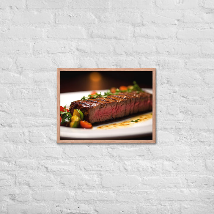 Flat Iron Steak Framed poster 🤤 from Yumify.AI